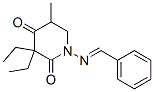 1-(Benzylideneamino)-3,3-diethyl-5-methyl-2,4-piperidinedione CAS#: 39844-57-0