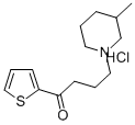 1-Butanone, 4-(3-methyl-1-piperidinyl)-1-(2-thienyl)-, hydrochloride CAS#: 143380-86-3