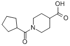 1-(CYCLOPENTYLCARBONYL)PIPERIDINE-4-CARBOXYLIC ACID CAS#: 147636-33-7