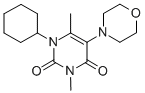 1-Cyclohexyl-3,6-dimethyl-5-morpholinouracil CAS#: 32250-76-3