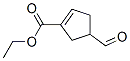 1-Cyclopentene-1-carboxylic acid, 4-formyl-, ethyl ester (9CI) CAS#: 124827-02-7