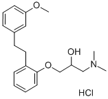 1-(Dimethylamino)-3-[2-[2-(3-methoxyphenyl)ethyl]phenoxy]-2-propanol hydrochloride CAS#: 135261-74-4