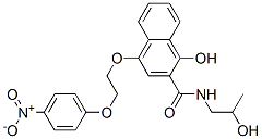 1-HYDROXY-N-(2-HYDROXYPROPYL)-4-(2-(4-NITROPHENOXY)ETHOXY)-2-NAPHTHAMIDE CAS#: 139981-37-6