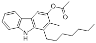 1-Heptyl-2-methyl-9H-carbazol-3-ol acetate (ester) CAS#: 139196-84-2