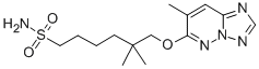 1-Hexanesulfonamide, 5,5-dimethyl-6-((7-methyl(1,2,4)triazolo(1,5-b)py ridazin-6-yl)oxy)- CAS#: 152537-62-7