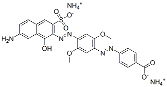 1-Hydroxy-2-[4-(4-carboxyphenylazo)-(2,5-dimethoxyphenylazo)]-3-sulfo-7-aminonaphthalene diammonium salt CAS#: 150202-11-2
