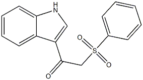 1-(Indol-3-yl)-2-(phenylsulfonyl)ethanone CAS#: 292855-52-8