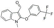1-METHYL-2-[3-(TRIFLUOROMETHYL)PHENOXY]-1H-INDOLE-3-CARBALDEHYDE CAS#: 338416-72-1