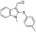 1-METHYL-2-[(4-METHYLPHENYL)SULFANYL]-1H-INDOLE-3-CARBALDEHYDE CAS#: 338416-19-6