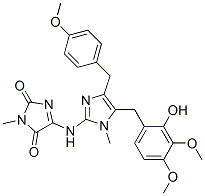 1-Methyl-4-[[1-methyl-5-(2-hydroxy-3,4-dimethoxybenzyl)-4-(4-methoxybenzyl)-1H-imidazol-2-yl]amino]-1H-imidazole-2,5-dione CAS#: 124535-77-9