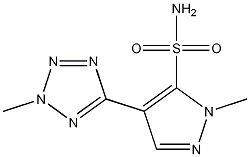 1-Methyl-4-(2-methyl-2H-tetrazol-5-yl)-1H-pyrazole-5-sulfonamide CAS#: 139481-22-4