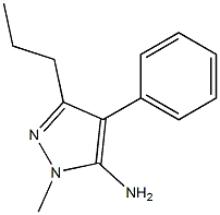 1-Methyl-4-phenyl-3-propyl-1H-pyrazol-5-aMine CAS#: 4038-70-4
