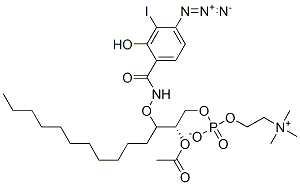 1-O-(4-azido-2-hydroxy-3-iodobenzamido)undecyl-2-O-acetyl-sn-glycero-3-phosphocholine CAS#: 122242-50-6