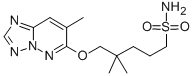 1-Pentanesulfonamide, 4,4-dimethyl-5-((7-methyl(1,2,4)triazolo(1,5-b)p yridazin-6-yl)oxy)- CAS#: 152537-61-6