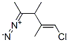 1-Pentene,  1-chloro-4-diazo-2,3-dimethyl-  (9CI) CAS#: 35147-19-4