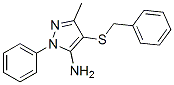 1-Phenyl-3-methyl-4-benzylthio-5-aminopyrazole CAS#: 32585-83-4