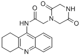 1-Piperazineacetamide, 2,5-dioxo-N-(1,2,3,4-tetrahydro-9-acridinyl)- CAS#: 123793-07-7