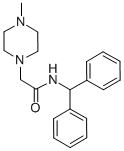 1-Piperazineacetamide, N-(diphenylmethyl)-4-methyl- CAS#: 37390-28-6