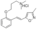 1-Propanamine, N,N-dimethyl-3-(2-(2-(3-methyl-5-isoxazolyl)ethenyl)phe noxy)-, monohydrochloride, (E)- CAS#: 139214-97-4