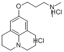 1-Propanamine, N,N-dimethyl-3-((2,3,6,7-tetrahydro-1H,5H-benzo(ij)quin olizin-9-yl)oxy)-, dihydrochloride CAS#: 130260-20-7