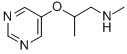 1-Propanamine,N-methyl-2-(5-pyrimidinyloxy)-(9CI) CAS#: 310881-02-8