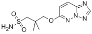 1-Propanesulfonamide, 2,2-dimethyl-3-((1,2,4)triazolo(1,5-b)pyridazin- 6-yloxy)- CAS#: 152537-14-9