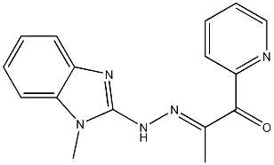 1-Propanone, 1-(2-pyridinyl)-, 2-(1-methyl-1H-benzimidazol-2-yl)hydrazone CAS#: 379226-35-4