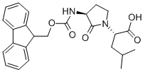 1-Pyrrolidineaceticacid,3-[[(9H-fluoren-9-ylmethoxy)carbonyl]amino]-alpha-(2-methylpropyl)-2-oxo-,[S-(R*,S*)]-(9CI) CAS#: 145484-45-3