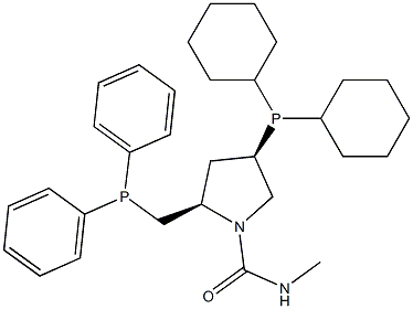 1-PyrrolidinecarboxaMide,4-(dicyclohexylphosphino)-2-[(diphenylphosphino)Methyl]-N-Methyl-,(2R,4R)- CAS#: 122709-72-2