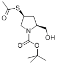 1-Pyrrolidinecarboxylic acid, 4-(acetylthio)-2-(hydroxymethyl)-, 1,1-dimethylethyl ester, (2S,4S)- CAS#: 148017-42-9