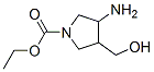 1-Pyrrolidinecarboxylicacid,3-amino-4-(hydroxymethyl)-,ethylester(9CI) CAS#: 128740-40-9