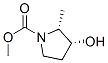 1-Pyrrolidinecarboxylicacid,3-hydroxy-2-methyl-,methylester,cis-(9CI) CAS#: 116700-16-4