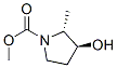 1-Pyrrolidinecarboxylicacid,3-hydroxy-2-methyl-,methylester,trans-(9CI) CAS#: 116700-17-5