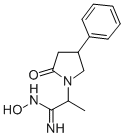 1-Pyrrolidineethanimidamide, N-hydroxy-alpha-methyl-2-oxo-4-phenyl- CAS#: 126145-46-8