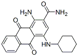 1-amino-4-(cyclohexylamino)-9,10-dihydro-9,10-dioxoanthracene-2-carboxamide CAS#: 3443-93-4