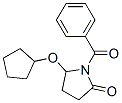 1-benzoyl-5-cyclopentyloxy-pyrrolidin-2-one CAS#: 136410-22-5