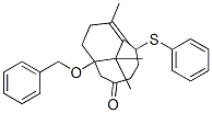 1-benzyloxy-8,11,11-trimethyl-6-phenylthiobicyclo(5.3.1)undec-7-en-3-one CAS#: 133536-28-4