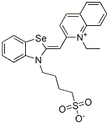 1-ethyl-2-[[3-(4-sulphonatobutyl)-2-benzoselenazolinylidene]methyl]quinolinium CAS#: 34276-89-6