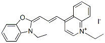 1-ethyl-4-[3-(3-ethyl-3H-benzoxazol-2-ylidene)prop-1-enyl]quinolinium iodide CAS#: 32151-96-5