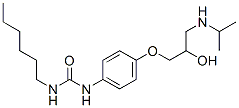 1-hexyl-3-[4-[2-hydroxy-3-(propan-2-ylamino)propoxy]phenyl]urea CAS#: 38748-24-2