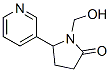 1-(hydroxymethyl)-5-pyridin-3-yl-pyrrolidin-2-one CAS#: 157129-55-0