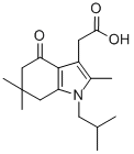 1-isobutyl-2,6,6-trimethyl-4-oxo-4,5,6,7-tetrahydro-3-indoleacetic acid CAS#: 121625-72-7