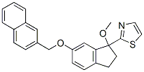 1-methoxy-6-(naphth-2-yl-methoxy)-1-(thiazol-2-yl)indan CAS#: 131956-42-8