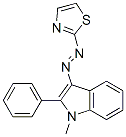 1-methyl-2-phenyl-3-(thiazol-2-ylazo)-1H-indole CAS#: 34367-95-8