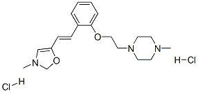 1-methyl-4-[2-[2-[(E)-2-(3-methyloxazol-5-yl)ethenyl]phenoxy]ethyl]pip erazine dihydrochloride CAS#: 139193-92-3