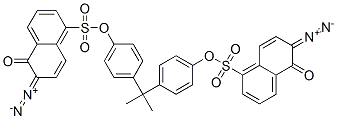 (1-methylethylidene)di-4,1-phenylene bis(6-diazo-5,6-dihydro-5-oxonaphthalene-1-sulphonate) CAS#: 38595-90-3