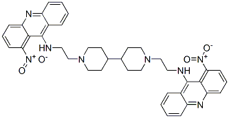 1-nitro-N-[2-[4-[1-[2-[(1-nitroacridin-9-yl)amino]ethyl]-4-piperidyl]- 1-piperidyl]ethyl]acridin-9-amine CAS#: 123219-88-5