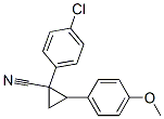 1-(p-Chlorophenyl)-2-(p-methoxyphenyl)cyclopropanecarbonitrile CAS#: 32589-54-1