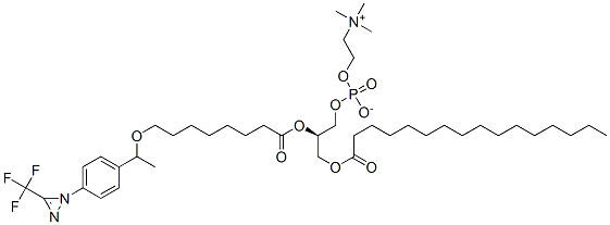 1-palmitoyl-2-(10-(4-((trifluoro-methyl)diazirinyl)phenyl)-9-oxaundecanoyl)-sn-glycero-3-phosphocholine CAS#: 124199-66-2