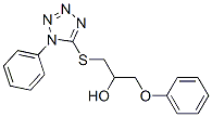 1-phenoxy-3-(1-phenyltetrazol-5-yl)sulfanyl-propan-2-ol CAS#: 133506-57-7